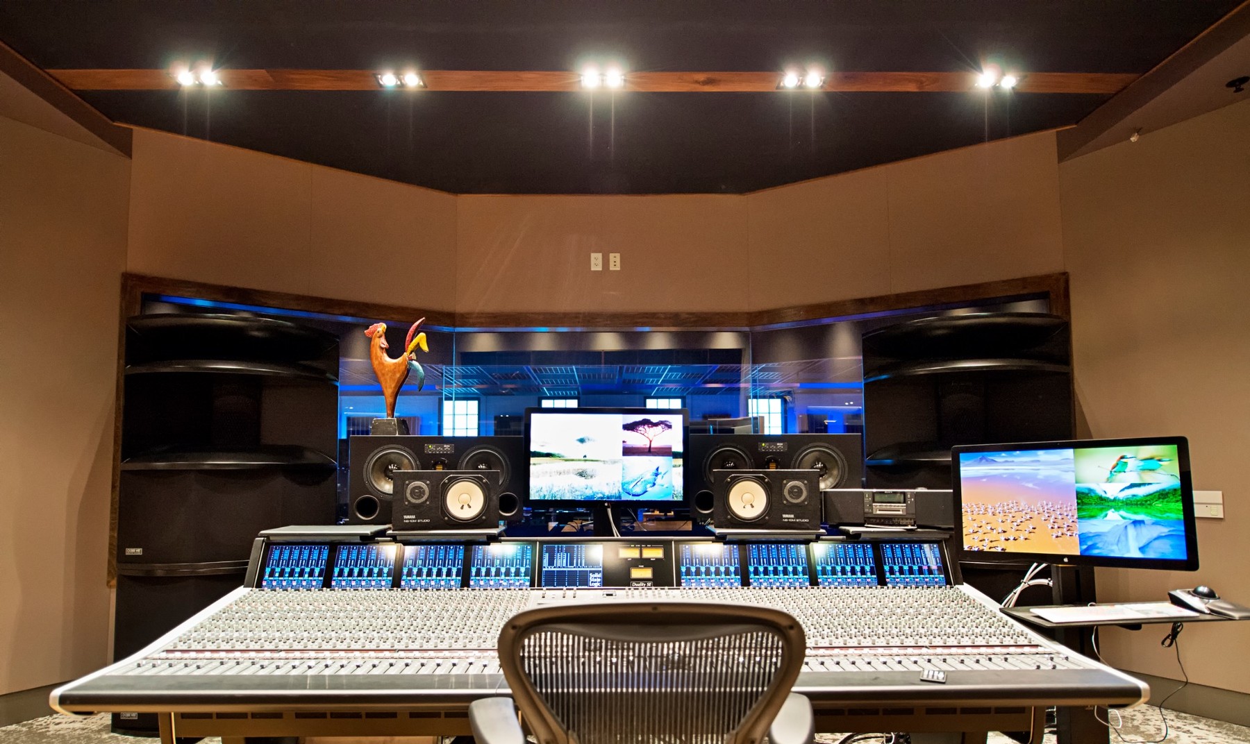Think Loud Studios control room A mixing console