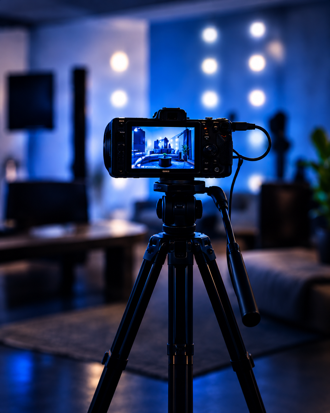 Professional camera and streaming setup